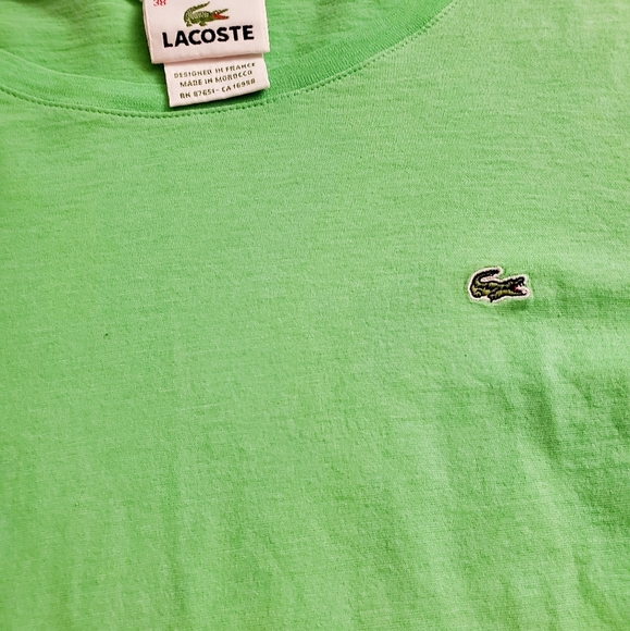 🐊 LACOSTE Green Long Sleeve Top - Picture 1 of 6
